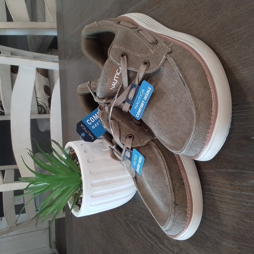 Nautica Barber Canvas Lace-Up Casual Navtech Boat Sneaker Mens Size 7